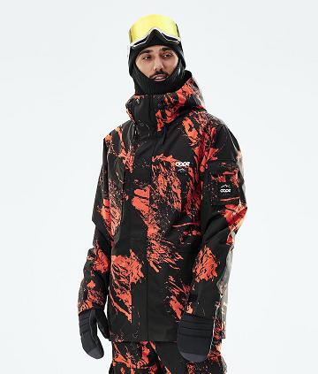 Dope Adept 2021 Paint Snowboardjakker Herre Orange | DKBC2730