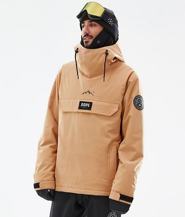 Dope Blizzard Snowboardjakker Herre Khaki Gul | DKJJ2763