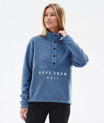 Dope Comfy W Fleece Dame Blå Grå | DKUT3854