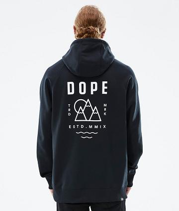 Dope Common Summit Hættetrøje Herre Sort | DKEX3009