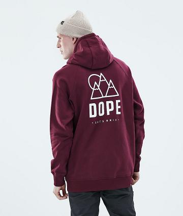 Dope Daily Rise Hættetrøje Herre Bordeaux | DKLH3019