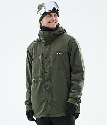 Dope Insulated Snowboardjakker Herre Olivengrøn Grøn | DKRW2795