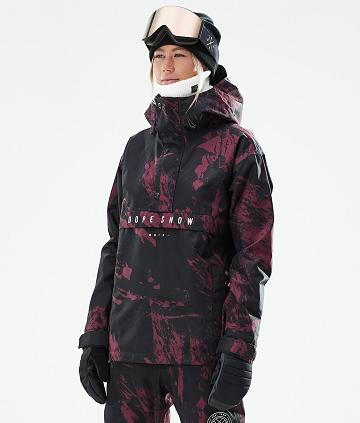 Dope Legacy W 2021 Paint Snowboardjakker Dame Bordeaux | DKMA3497