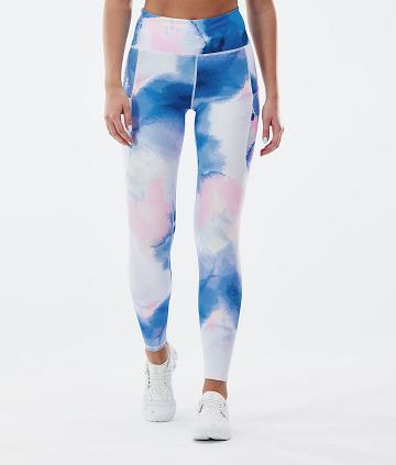 Dope Lofty Tech Leggings Dame Hvide Flerfarvede | DKAP3798