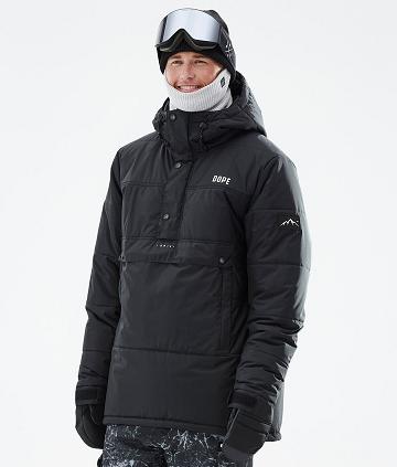 Dope Puffer Skijakker Herre Sort | DKWY2939