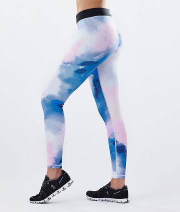 Dope Razor W Leggings Dame Hvide Flerfarvede | DKPQ3826