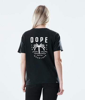 Dope Regular Palm T Shirts Dame Sort | DKJJ3766