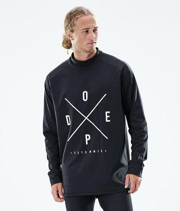 Dope Snuggle 2X-Up Baselayer Top Herre Sort | DKNB3066