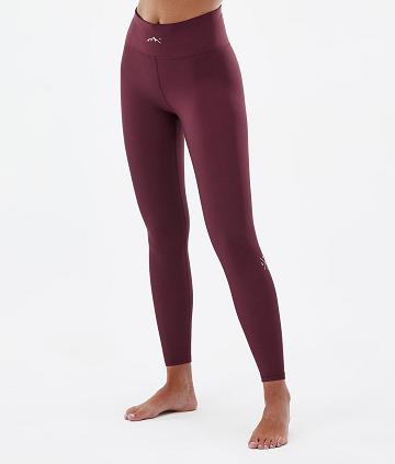 Dope Snuggle W 2X-Up Baselayer Tights Dame Bordeaux | DKQZ3912