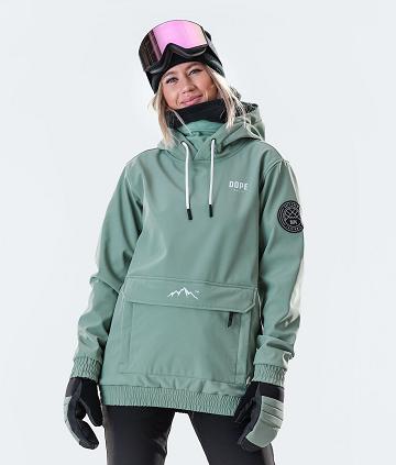 Dope Wylie W 10k Capital Snowboardjakker Dame Grøn | DKHK3507