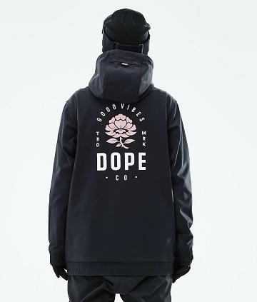 Dope Yeti 2021 Rose Skijakker Dame Sort | DKYU3699