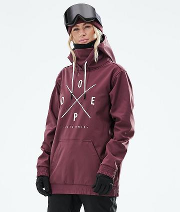 Dope Yeti W 2021 2X-Up Snowboardjakker Dame Bordeaux | DKDN3529