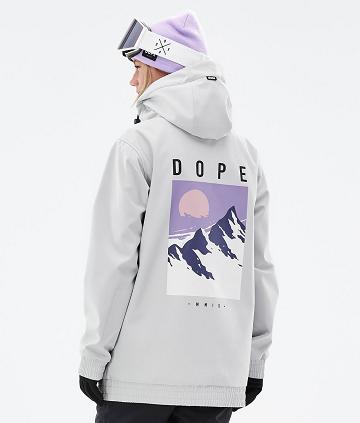 Dope Yeti W Peak Skijakker Dame Lysegrå | DKLH3712