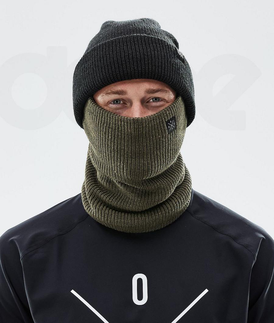 Dope 2X-UP Strikket Maske Dame Olivengrøn Grøn | DKNB3966