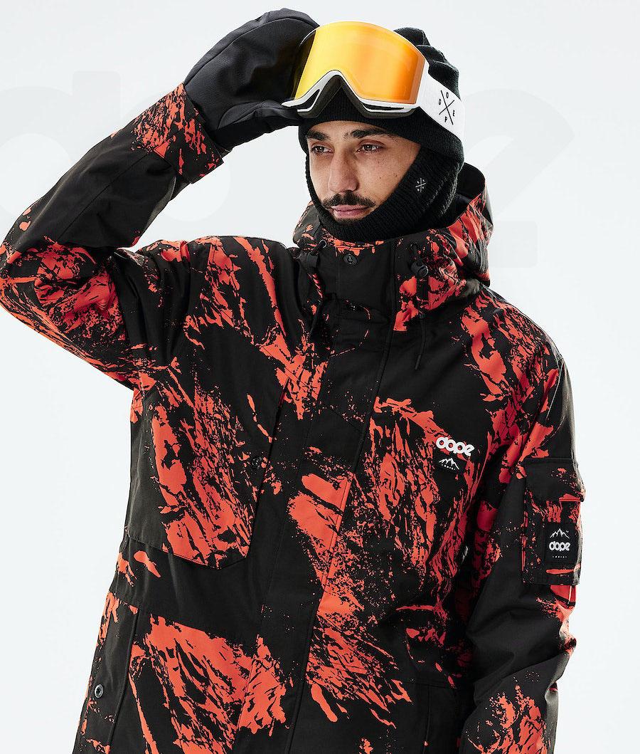 Dope Adept 2021 Paint Skijakker Herre Orange | DKVD2873