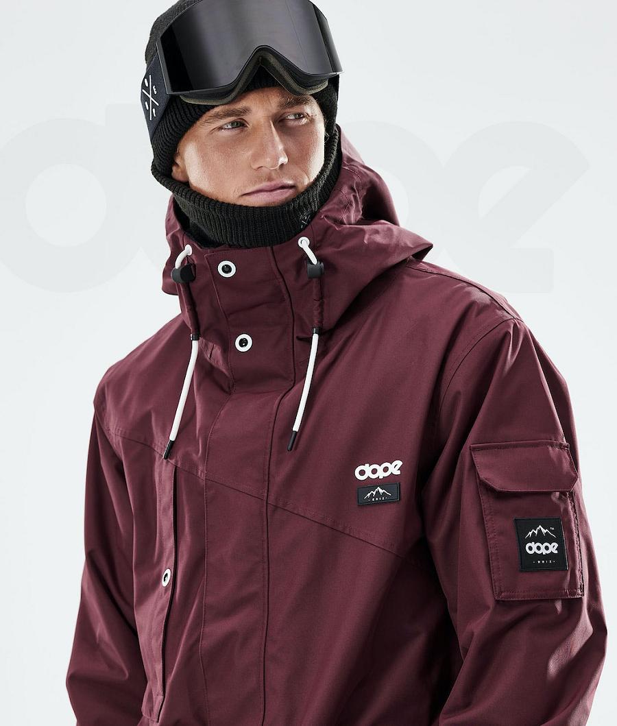 Dope Adept 2021 Snowboardjakker Herre Bordeaux | DKMA2728