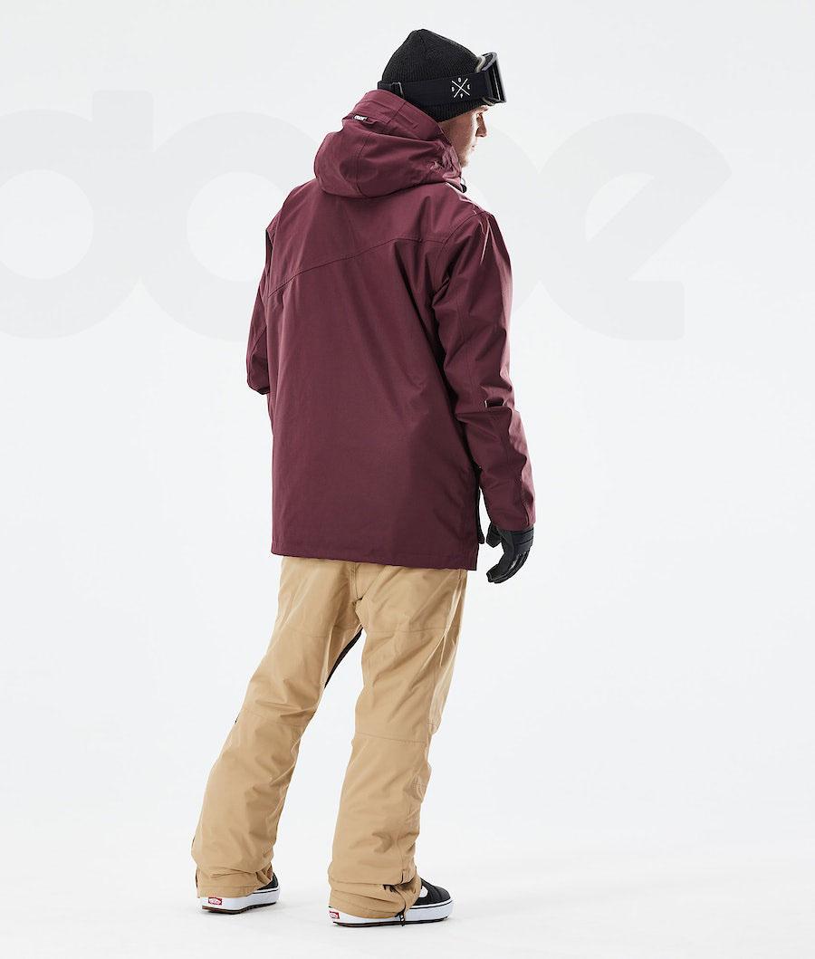 Dope Adept 2021 Snowboardjakker Herre Bordeaux | DKMA2728