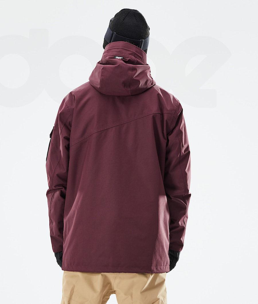 Dope Adept 2021 Snowboardjakker Herre Bordeaux | DKMA2728