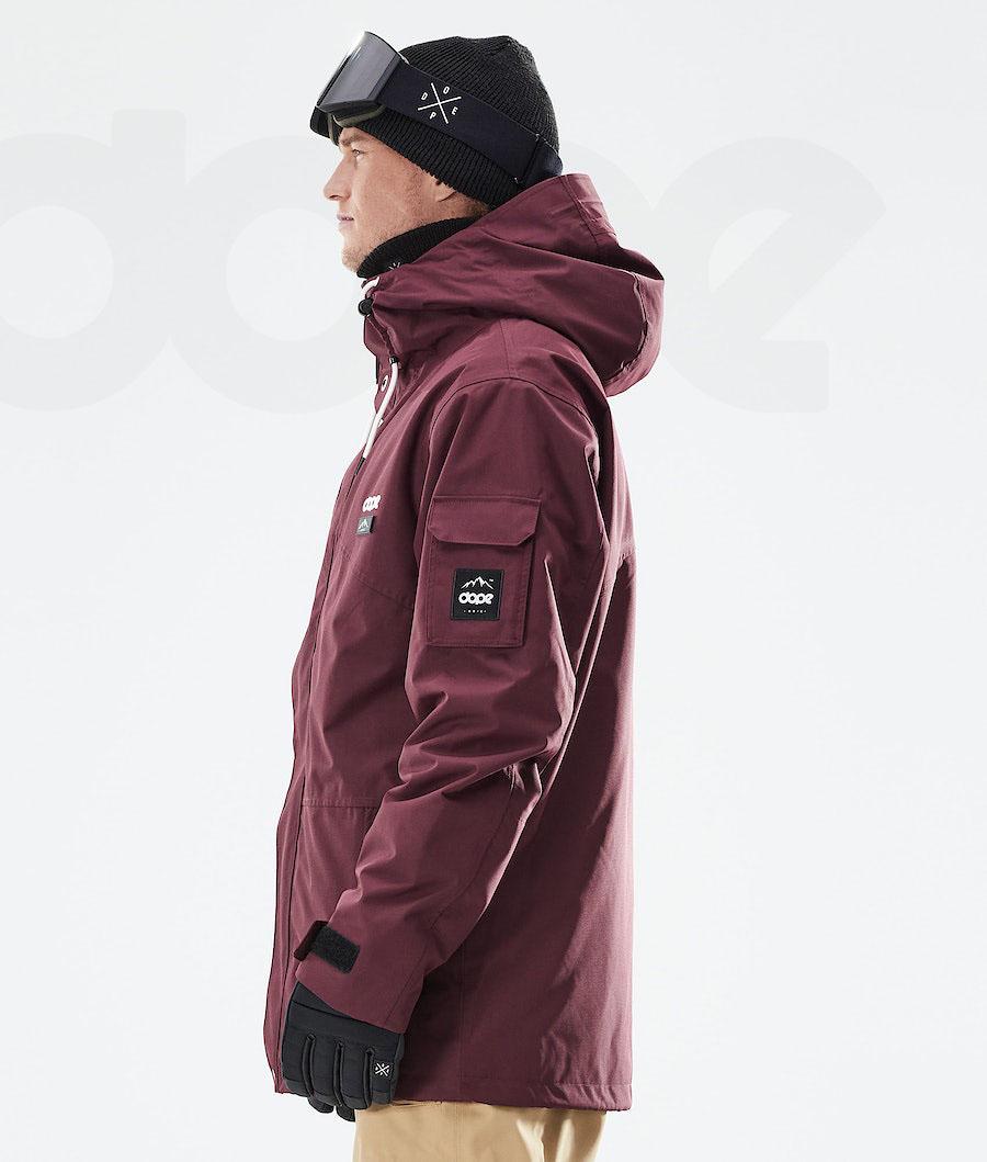 Dope Adept 2021 Snowboardjakker Herre Bordeaux | DKMA2728