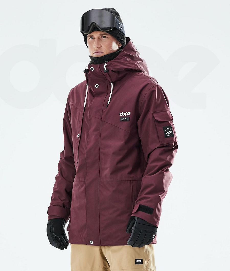 Dope Adept 2021 Snowboardjakker Herre Bordeaux | DKMA2728