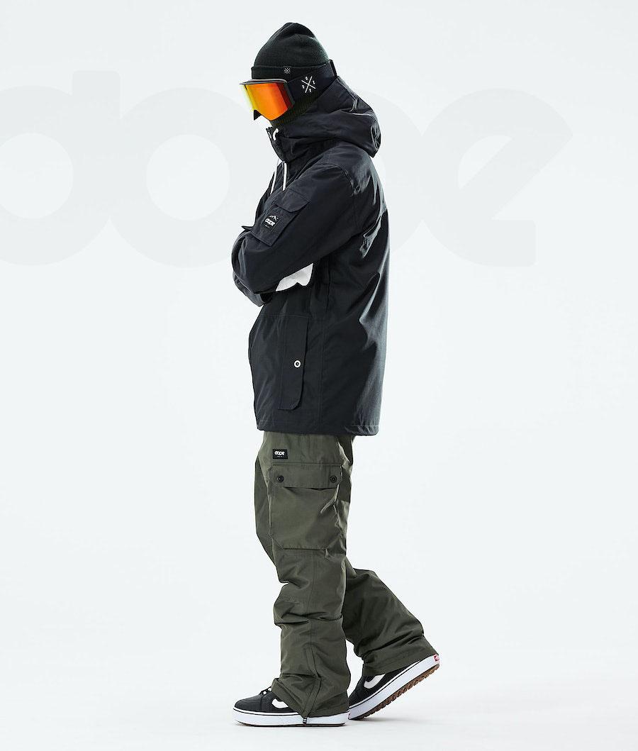 Dope Adept 2021 Snowboardjakker Herre Sort | DKQZ2727