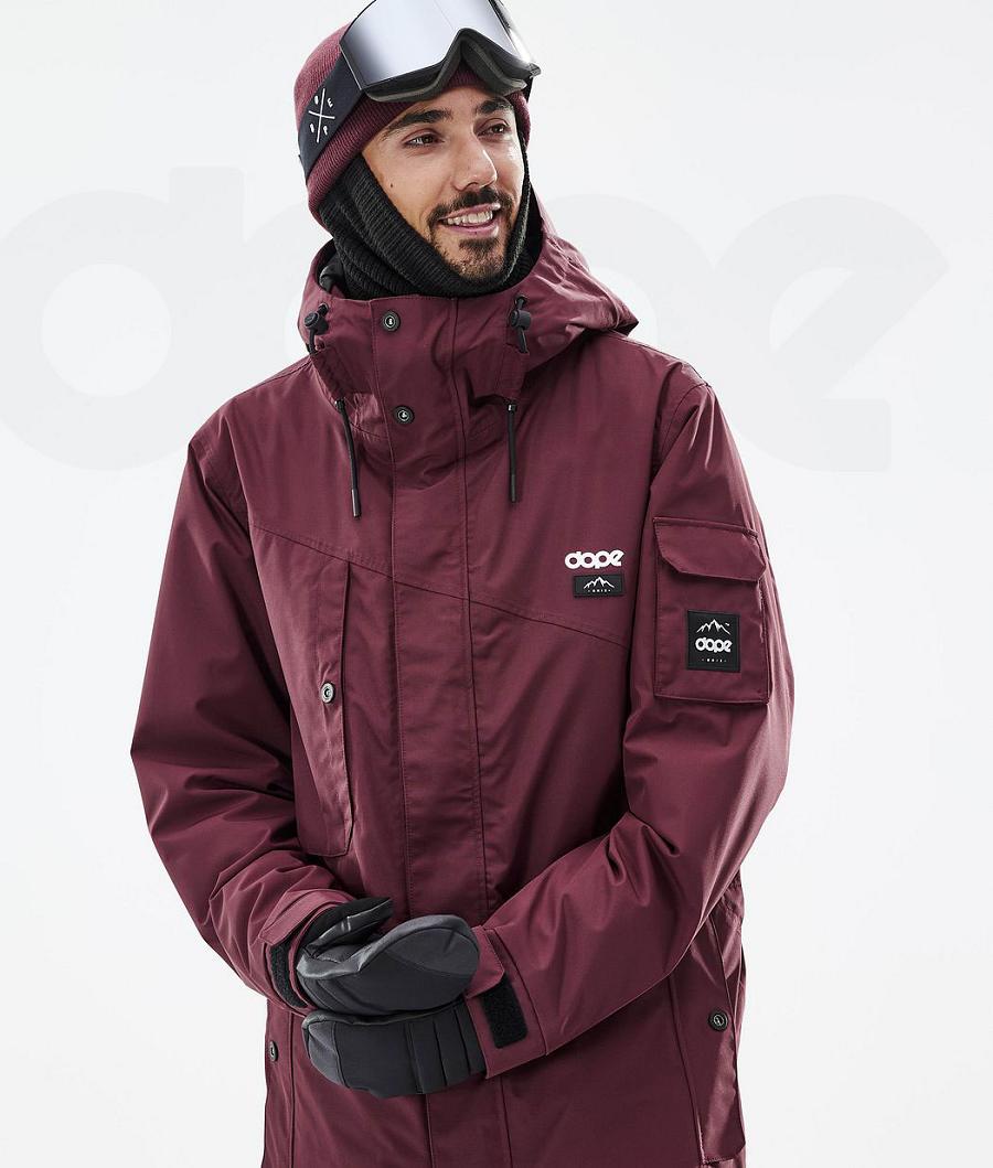 Dope Adept Don Snowboardjakker Herre Bordeaux | DKCE2732