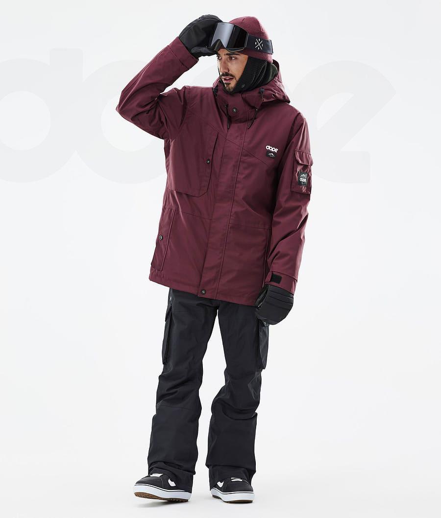 Dope Adept Don Snowboardjakker Herre Bordeaux | DKCE2732