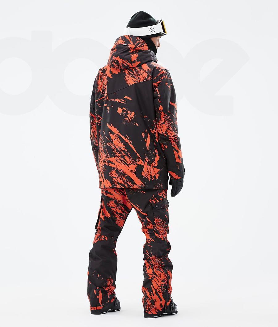 Dope Adept Paint Skijakker Herre Orange | DKZG2876