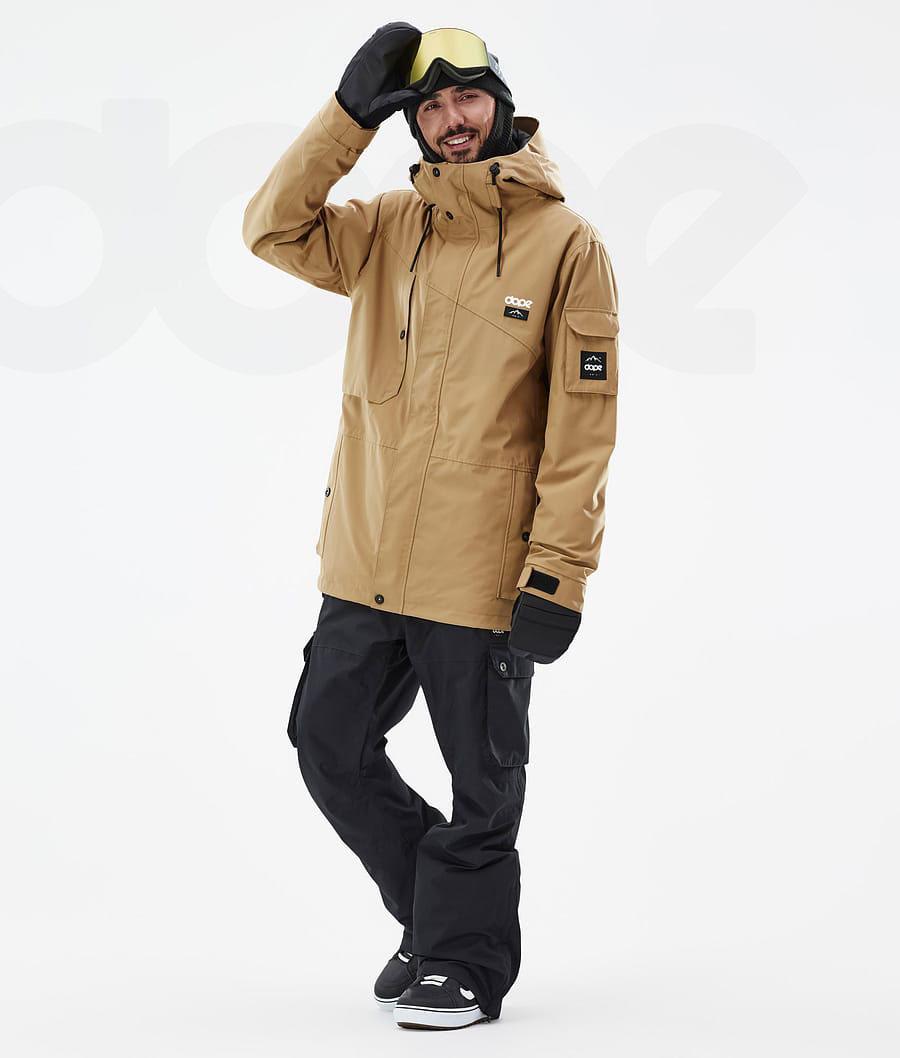 Dope Adept Snowboardjakker Herre Guld | DKOR2719