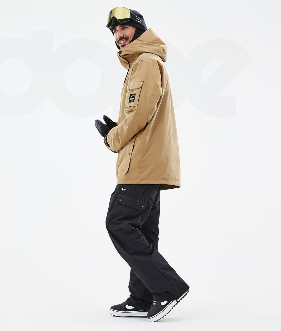 Dope Adept Snowboardjakker Herre Guld | DKOR2719