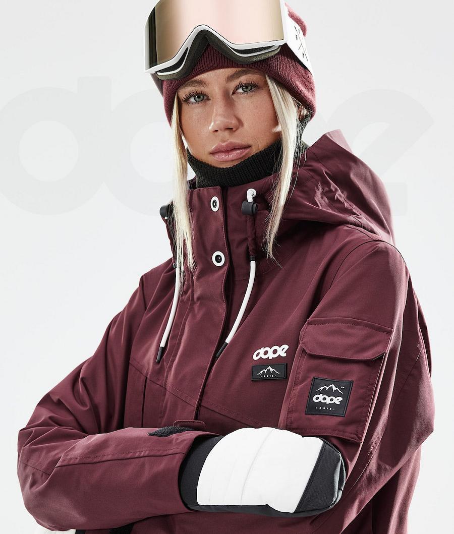 Dope Adept W 2021 Snowboardjakker Dame Bordeaux | DKZG3399