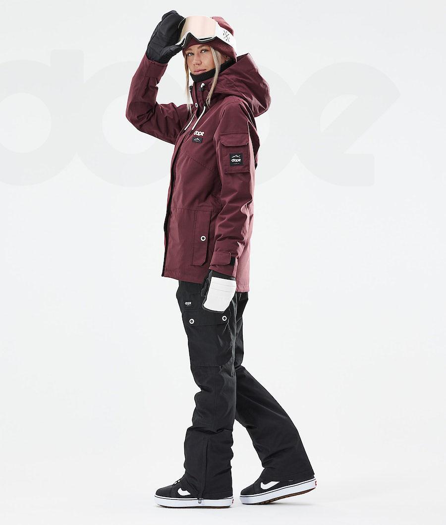 Dope Adept W 2021 Snowboardjakker Dame Bordeaux | DKZG3399