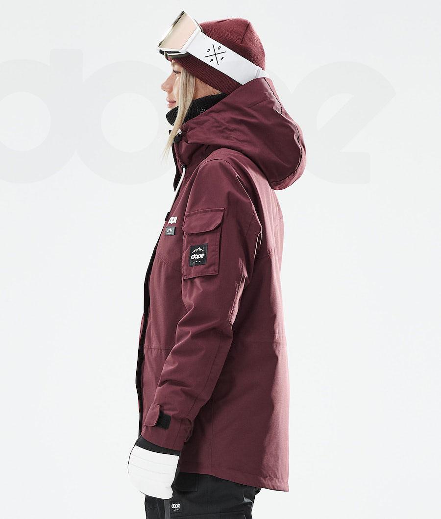 Dope Adept W 2021 Snowboardjakker Dame Bordeaux | DKZG3399