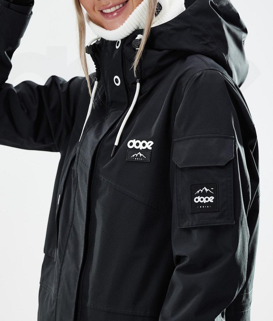 Dope Adept W 2021 Snowboardjakker Dame Sort | DKXF3398