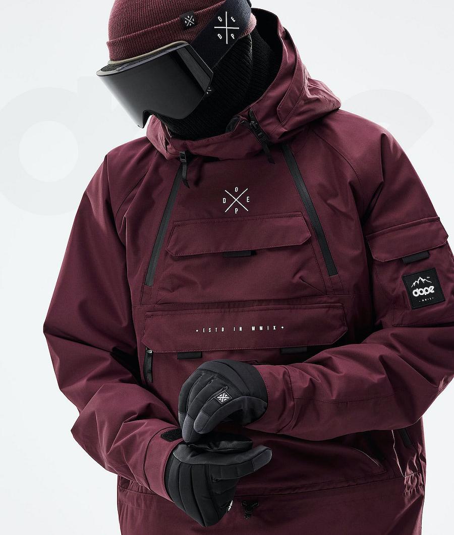 Dope Akin 2021 Snowboardjakker Herre Bordeaux | DKIS2746