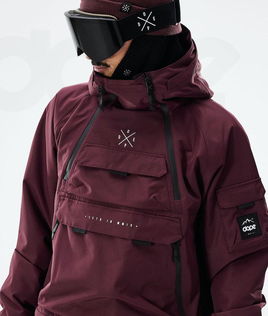 Dope Akin 2021 Snowboardjakker Herre Bordeaux | DKIS2746