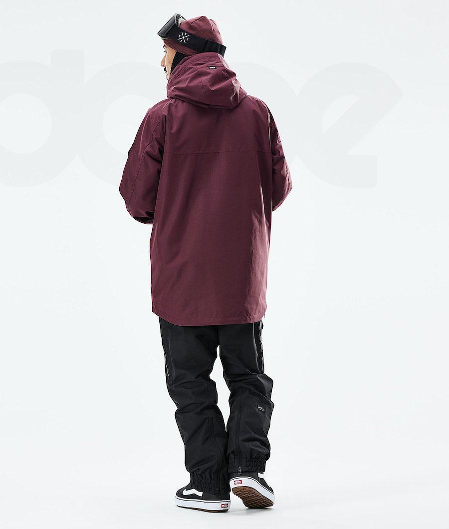 Dope Akin 2021 Snowboardjakker Herre Bordeaux | DKIS2746