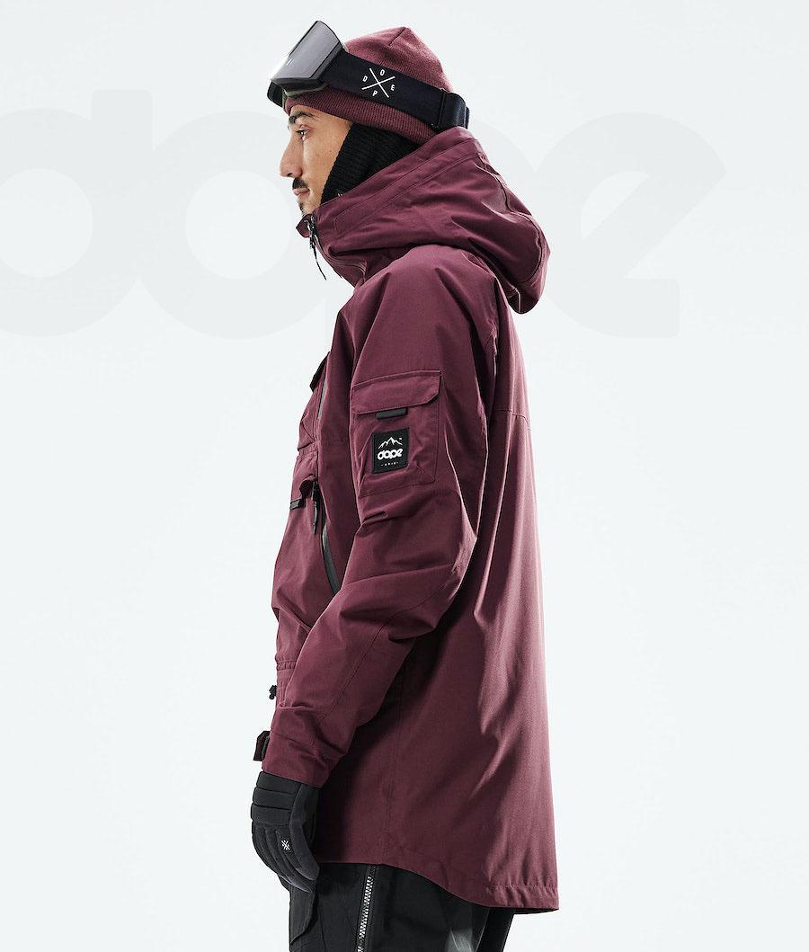 Dope Akin 2021 Snowboardjakker Herre Bordeaux | DKIS2746