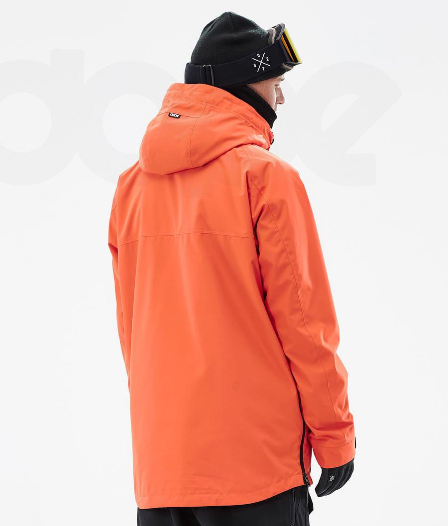 Dope Akin Skijakker Herre Orange | DKDN2883