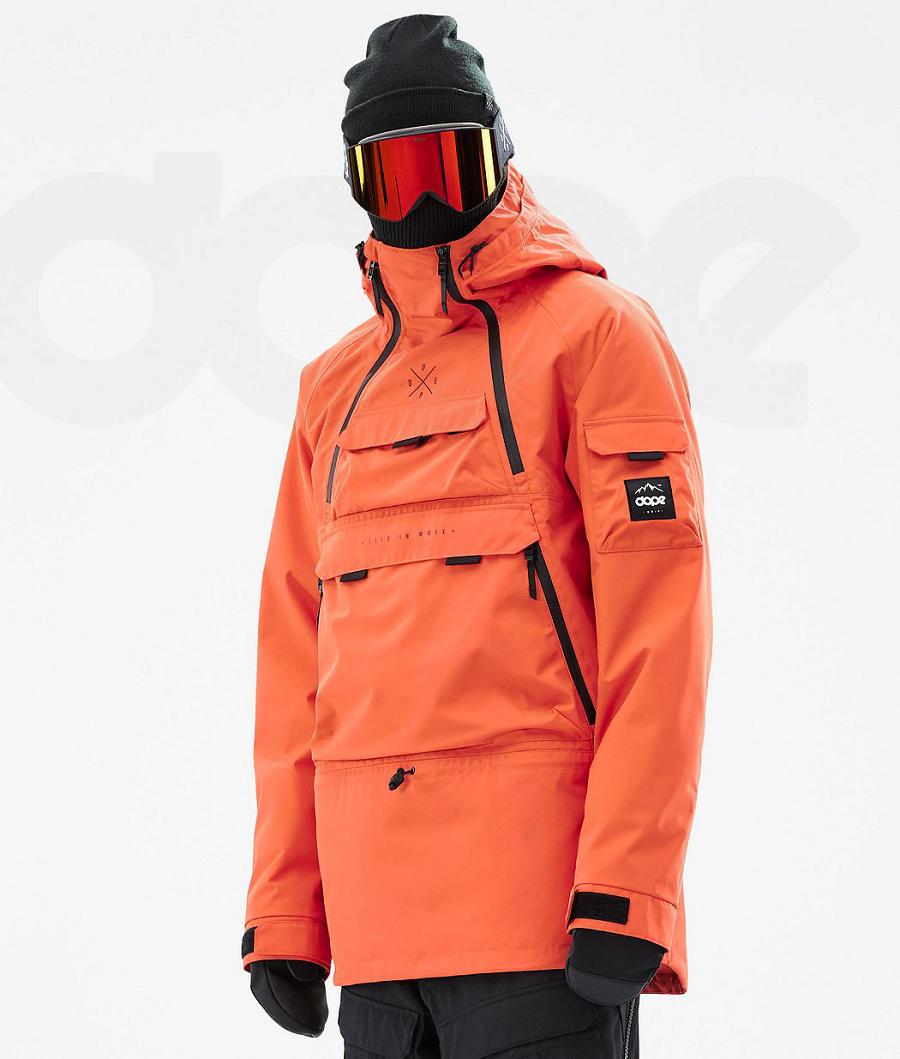 Dope Akin Skijakker Herre Orange | DKDN2883