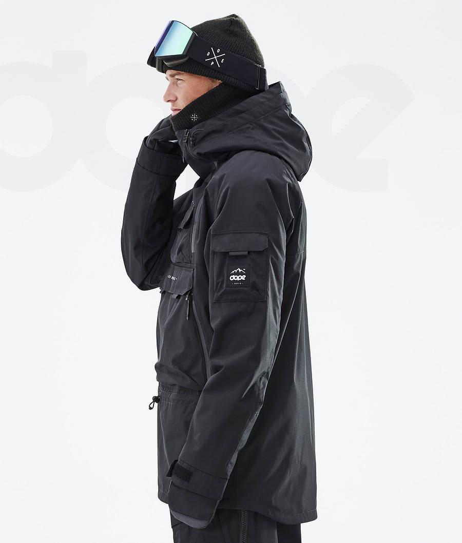 Dope Akin Snowboardjakker Herre Sort | DKJJ2737