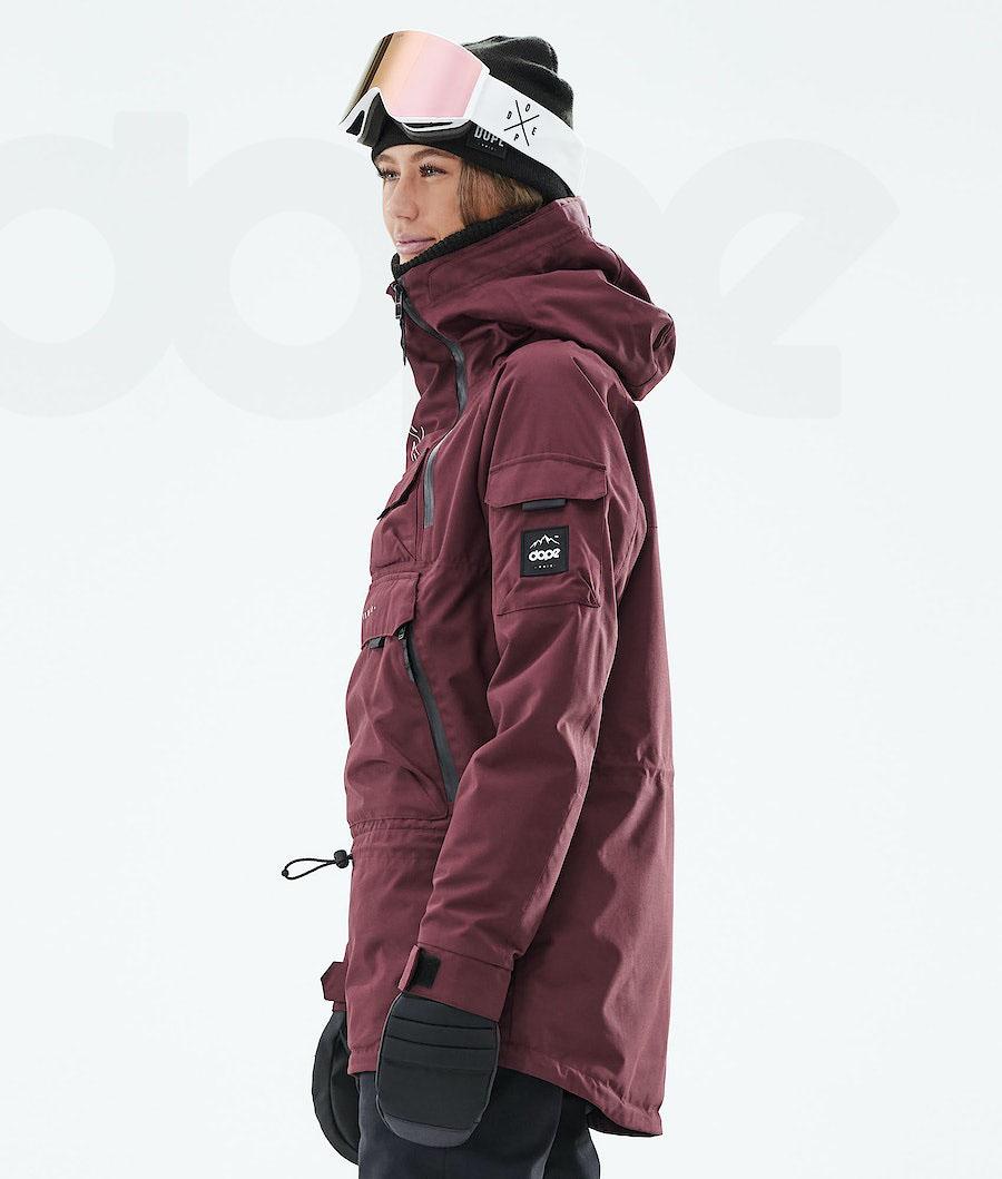 Dope Akin W 2019 Snowboardjakker Dame Bordeaux | DKOR3411