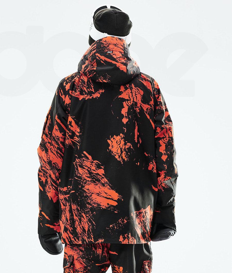 Dope Annok 2021 Paint Snowboardjakker Herre Orange | DKZG2760