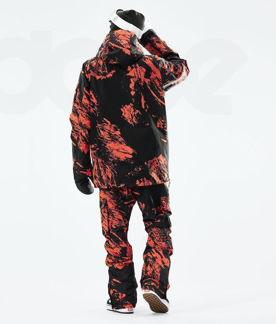 Dope Annok 2021 Paint Snowboardjakker Herre Orange | DKZG2760