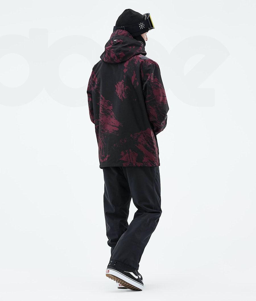 Dope Blizzard 2021 Paint Snowboardjakker Herre Bordeaux | DKEX2778