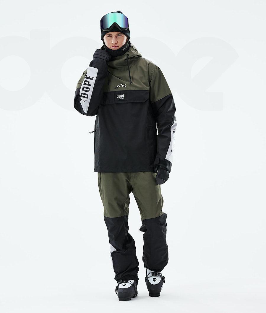 Dope Blizzard LE Limited Edition Skijakker Herre Olivengrøn Sort | DKAP2912