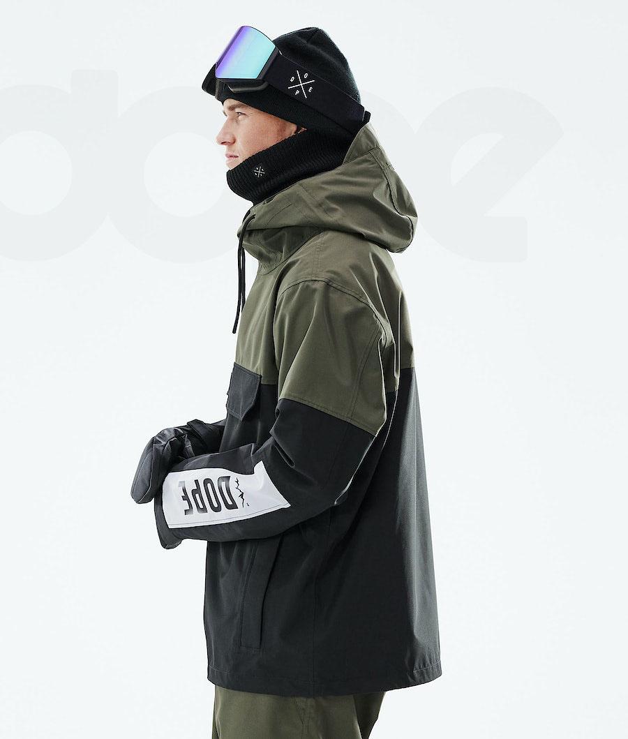 Dope Blizzard LE Limited Edition Skijakker Herre Olivengrøn Sort | DKAP2912