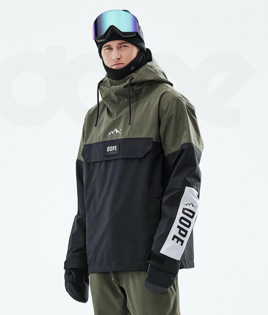 Dope Blizzard LE Limited Edition Skijakker Herre Olivengrøn Sort | DKAP2912