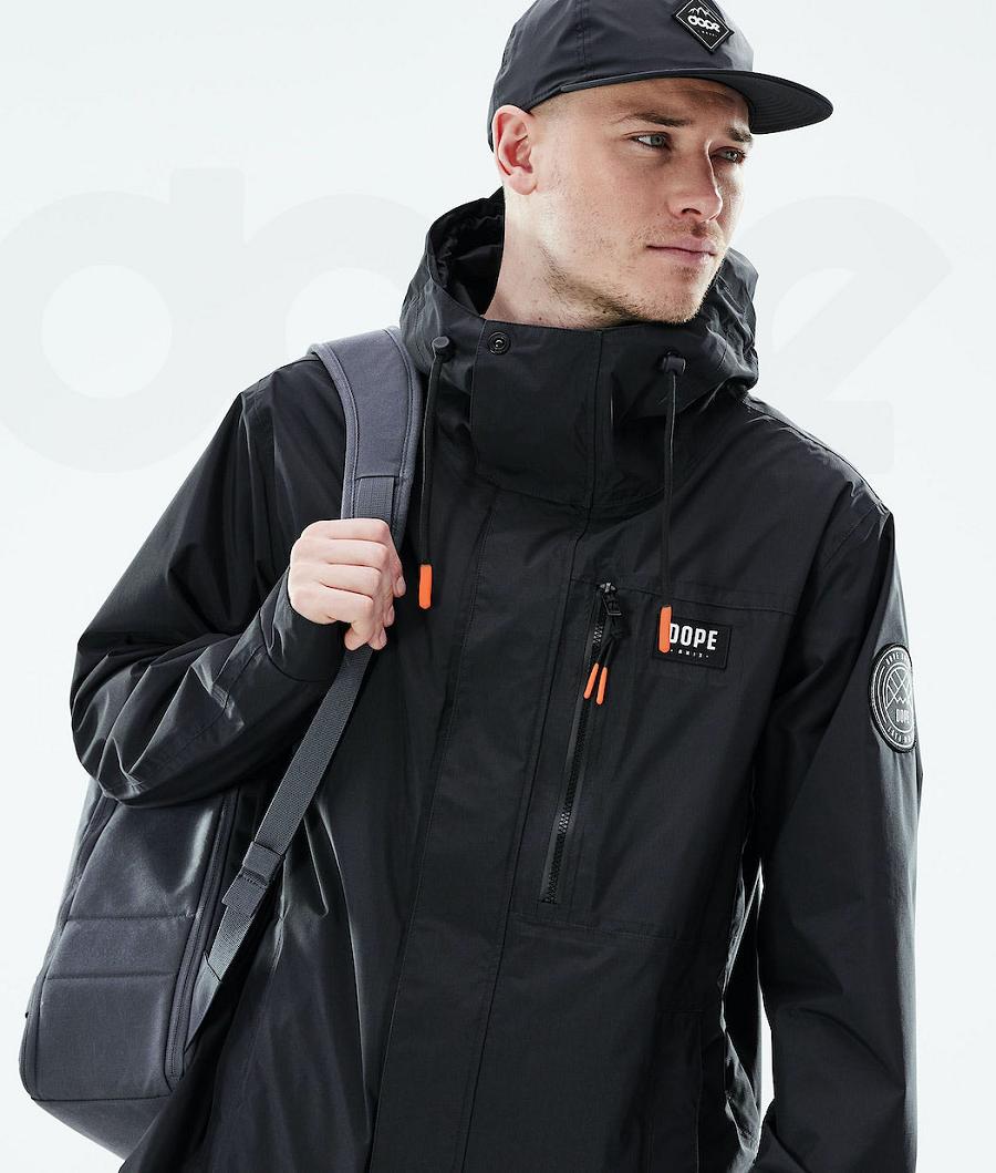 Dope Blizzard Light Full Zip Udendørs Jakker Herre Sort | DKJJ2692