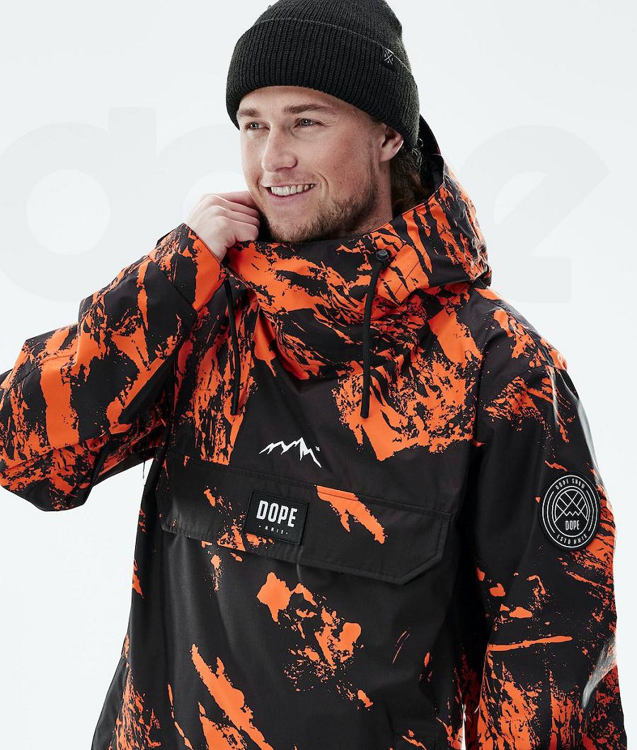 Dope Blizzard Light Paint Udendørs Jakker Herre Orange | DKHK2694